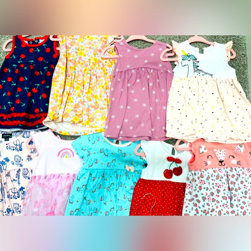 6-9 Month girls dresses lot